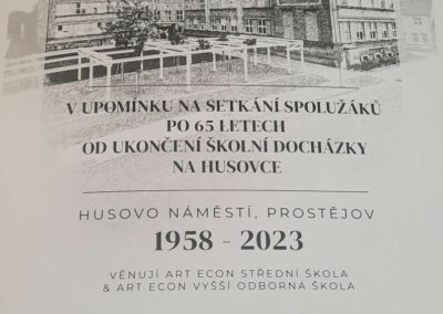Setkání spolužáků po 65 letech od ukončení školní docházky na HUSOVCE