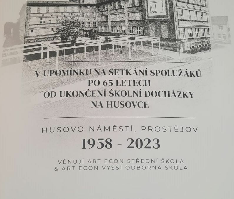 Setkání spolužáků po 65 letech od ukončení školní docházky na HUSOVCE