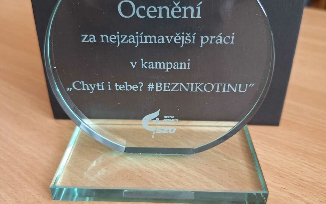 Ocenění za nejzajímavější práci v kampani SZÚ „Chytí i tebe? #BEZNIKOTINU“